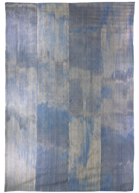 Blue Ikat kilim banneh