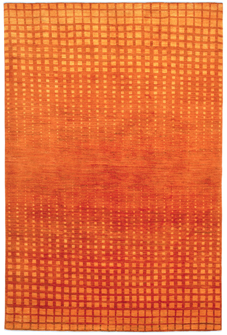 Orange Gradient Pattern Kashkuli
